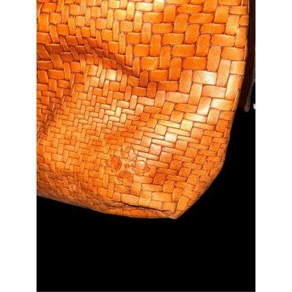 Unique Patricia Nash Brown Braided Leather Convertible Shoulder Bag backpack Ret - Picture 8 of 16
